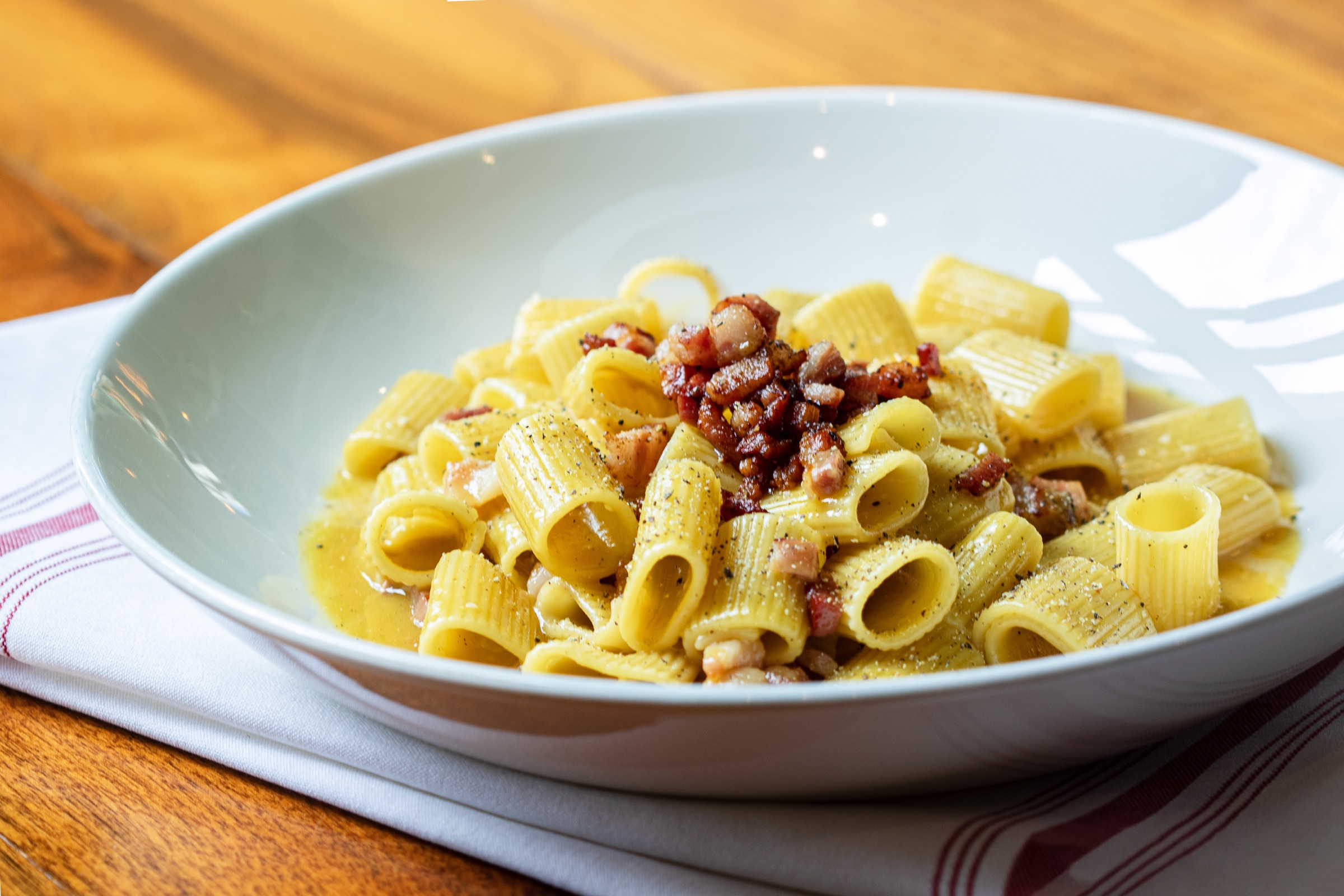Mezze Maniche Carbonara